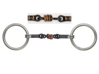 Shires Iron Copper Roller Snaffle
