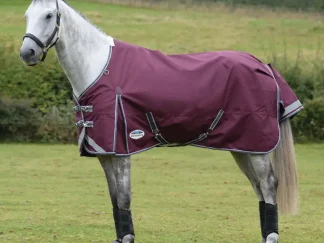 Weatherbeeta ComFITec Plus Dynamic II Standard Neck Medium/Lite 100g - Maroon/Grey/White | RRP £124.99
