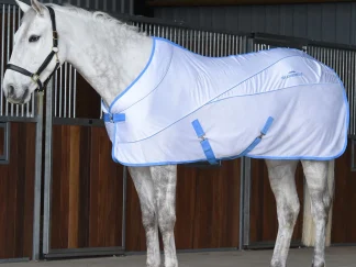 WeatherBeeta Air-Tec Standard Neck Cooler Rug - White/Blue